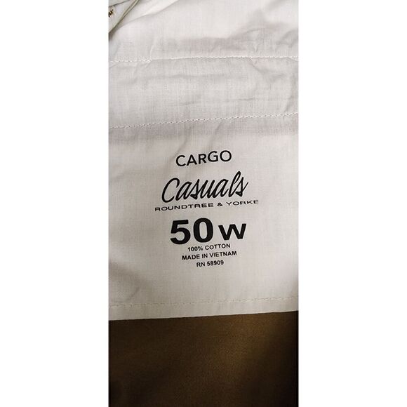 Roundtree Casual Big Man Cargo 10" Short Brown Size 50W NWT - Picture 4 of 6